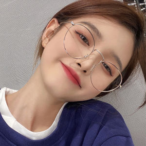 Anti Radiation Classical Metal Retro Round Eyeglasses Irregular Fashion Eyeglasses For Women Men C.three