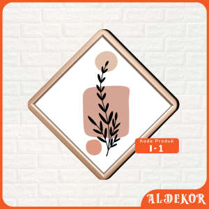 Decor Art - Aldekor Pajangan Sticker Dinding Tempel Abstrak Model Minimalis - i