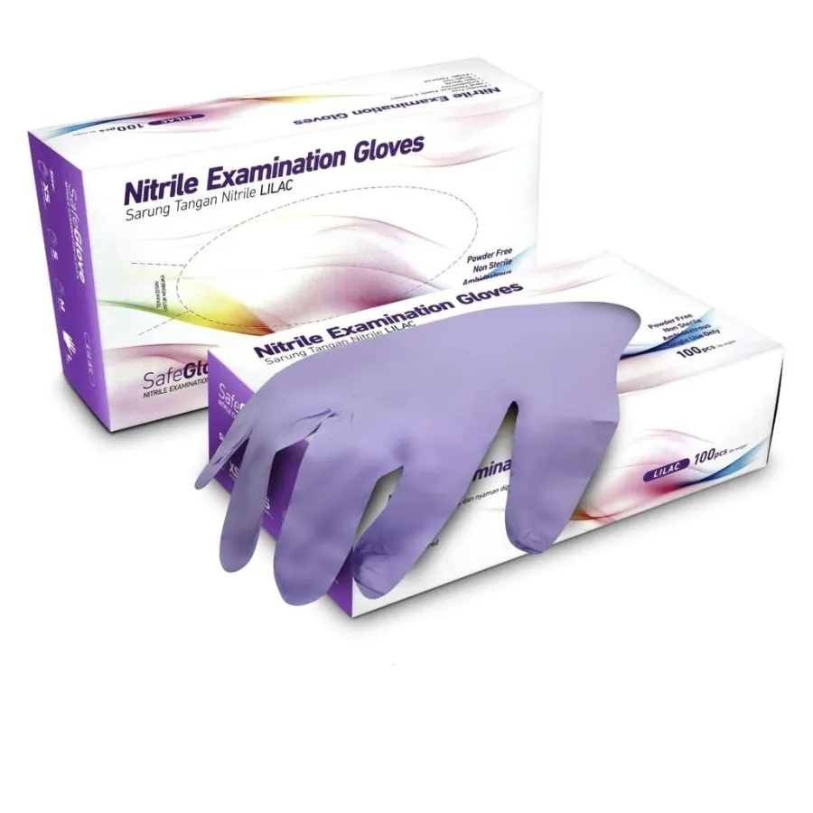 Safeglove Handscoon Nitrile Safety Glove Sarung Tangan Nitrile