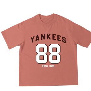 Bisalo Baju Kaos Pria Wanita lengan pendek motif " YANKEES " Digital Printal Kaos Distro Combed Atasan - pakaian wanita - pakaian pria - baju wanita - baju pria - atasan wanita pria - kaos oversize - kaos hitam putih - Baseball Jersey BSL - 198