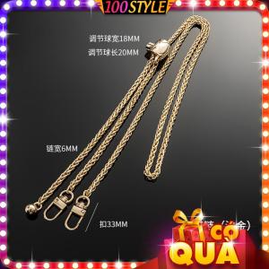 Dây Đeo Túi Nút Chỉnh Độ Dài Hình Trụ Xích Đôi 6mm - 100style