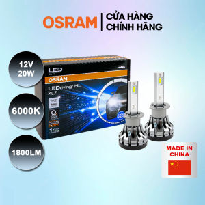 Combo 2 Bóng Đèn LED Pha/Cos XLZ (New gen) OSRAM Dùng Cho Xe Ô Tô Xe Hơi Chân H1 12V 20W B6150CW - 6000K 1800LM Hợp kim nhôm