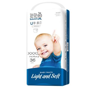 แพ็คหุ้นไทย - 1 แพ็ค แพมเพิส Bobofish ราคาถูก กางเกงผ้าอ้อม แพมเพิสเด็กBabyPants ผ้าอ้อมสําเร็จรูป ผ้าอ้อม คละไซซ์ S-XXXXL ผ้าอ้อมเด็ก สำหรับเซรั่มแก้มหน้า