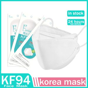 100pcs White Medical KF95 face mask KF94/kn95 Mask kf94-4 Layers Kn95-5 Layer Protective Mask Pm2.5 Dust-Proof N95 foldable Mask Soft Breathable Adult Anti-Virus Reusable Protective Shields Mask Fast Delivery