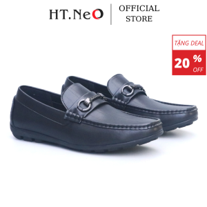 Giày Moccasin - Giày Tây Lười Nam HT.NeO Da Bò êm mềm GN - 002