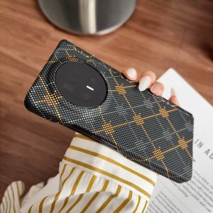For Huawei Honor Magic V6 Case Hard PC carbon fibre luminous MagSafe Protective Back Cover For Magic V6 V5 V3 VS3 Shell