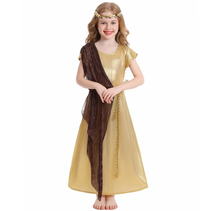 Greek Goddess Costume for Kids Girls United Nations Greece Rome