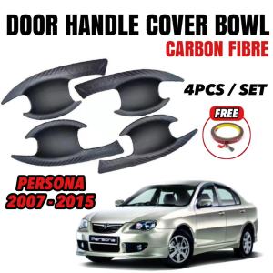 PROTON PERSONA Door Handle Bowl PERSONA (2007-2015) Inner Protector Anti Scratch Protection 3D Carbon Fibre