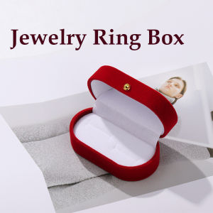 Wedding Rings Box Double Slot Ring Box Velvet Rings Earrings Box