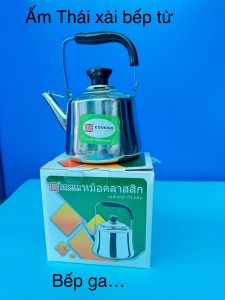Ấm đun nước inox Thái Lan sử dụng được bếp từ PHÚC HƯNG PHÁT SG dung tích 1L2L3L4L5L 6 Lít.
