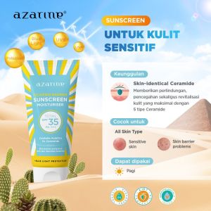AZARINE Cicamide Barrier Sunscreen Moisturiser // Calm My Acne Sunscreen Moisturiser SPF35 PA+++ (40gr)