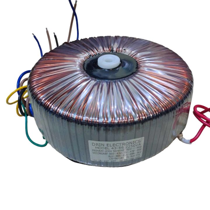 86-43-0-43-86 VAC 2250VA 2RU PURE COPPER TOROIDAL TRANSFORMER FOR CLASS ...