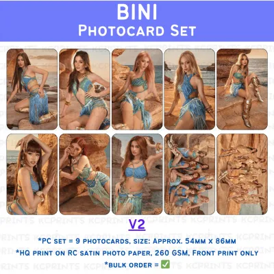 [FANMADE] Bini Photocard Set Coachella PC Set Concert Freebie Signals