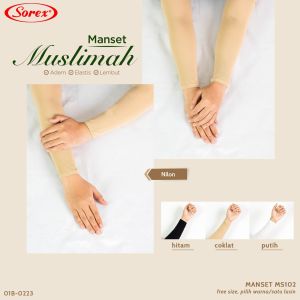manset muslimah sorex m 101 102 adem lembut elastis