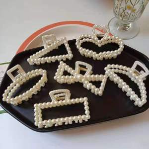 คลิปหนีบผม สำหรับผู้หญิง เครื่องประดับหัว แฟชั่น ประดับมุก สำหรับผู้หญิง