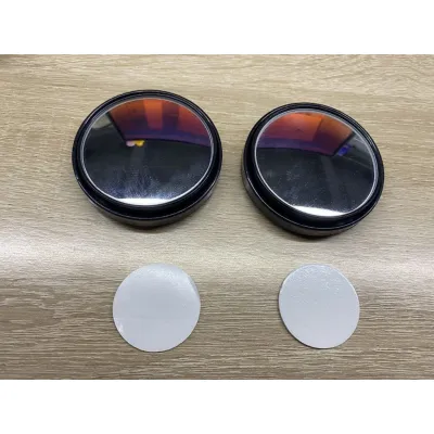 【SKIT SG】2pcs Adhesive Car Blind Spot Mirror Wide Angle Rear View Side Mirror Adjustable 360 Rotate Parking Safety Driving Convex Mirror Adhesive Stick On Auto Side Mirror Accessories for Car SUV Truck Motorcycle