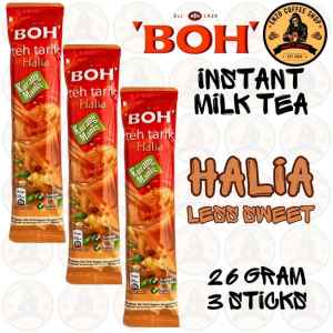 Boh Tea Ginger Teh Tarik Less Sugar Instant Milk Tea Drink 26 Gram 12 Sticks Halal Certified