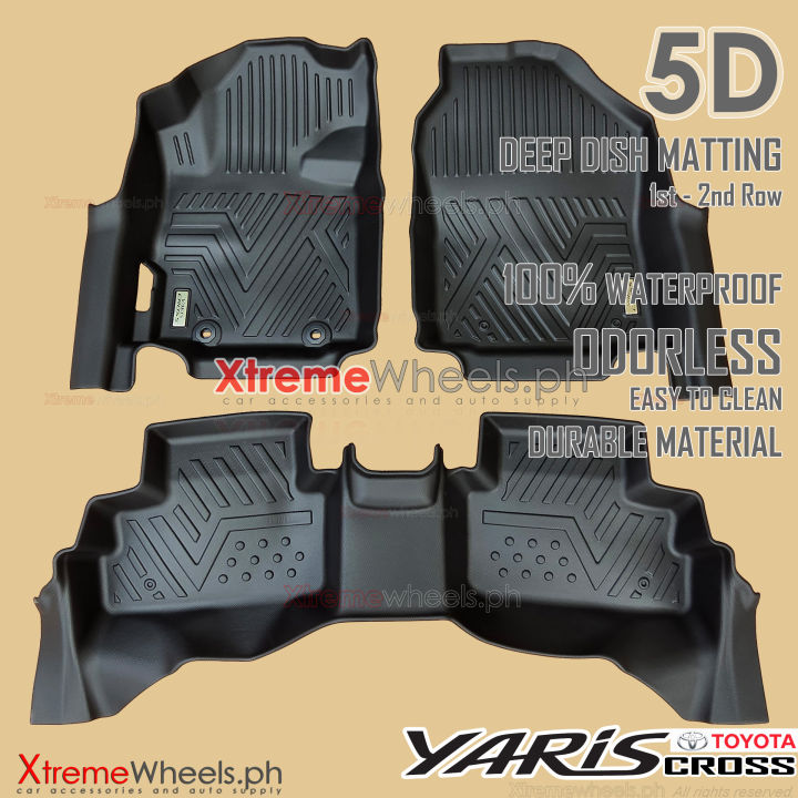 Toyota Yaris Cross 2022 to 2024 5D Extended Deep Dish Matting Diamond ...