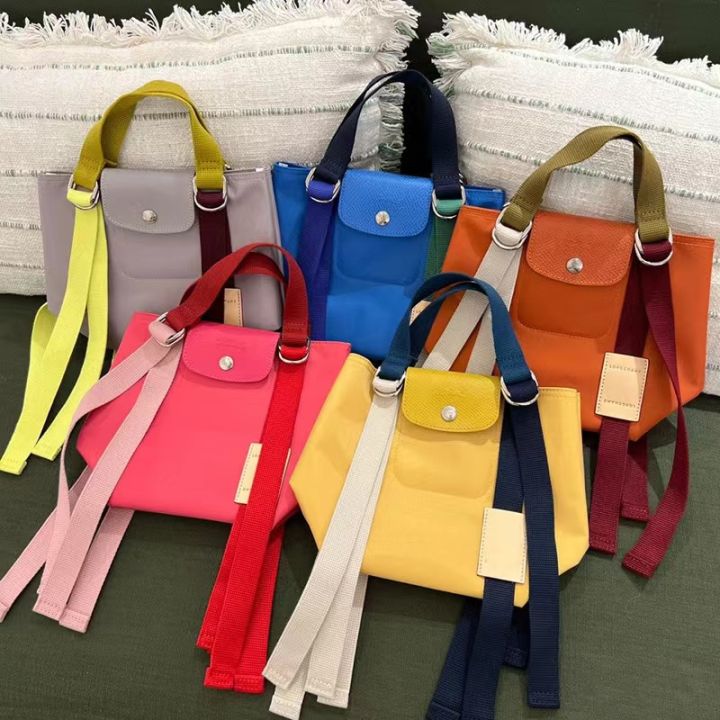 Longchamp รีเพลย์กระเป๋าถือใบเล็กป้องกันสี Longxiang 23นาฬิกาใหม่ ...