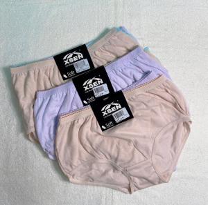 ❤️❤️ [Ready Stock] 3 PCS XSEN 100% Full cotton Panties Briefs PA806