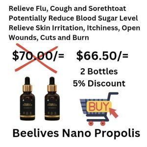 5% Discount [ 2 Bottles of Beelives Nano Propolis ]