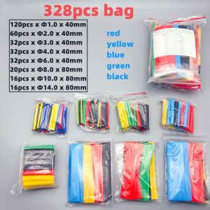 164pcs-780pcs Isolasi Bakar Kabel Listrik Heat Shrink Tube Selang Bakar Selongsong Bakar