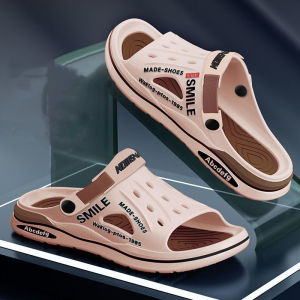 Mens slippers new fashion summer sandals leisure beach non-slip driving to work dual-purpose sports sandals#BT412