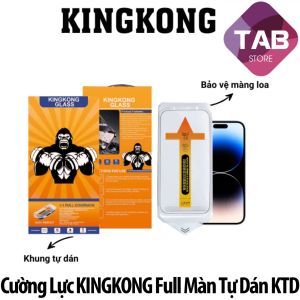 Cường Lực KingKong Full Màn Kèm Khung Tự Dán KTD - Chính Hãng