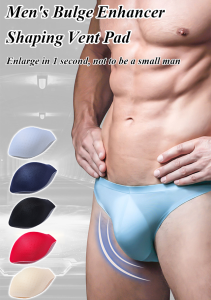 Lanrui Mens Padded Briefs One Size Fits All Breathable Front Swim Briefs