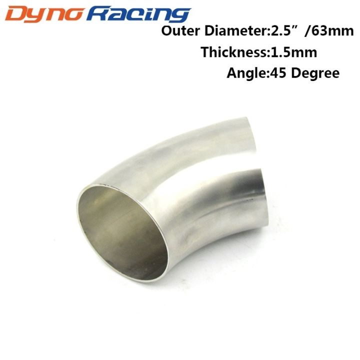 2.5 inch 63mm 45 Degree Bend Elbow Pipe 304 Stainless Steel Thickness:1 ...