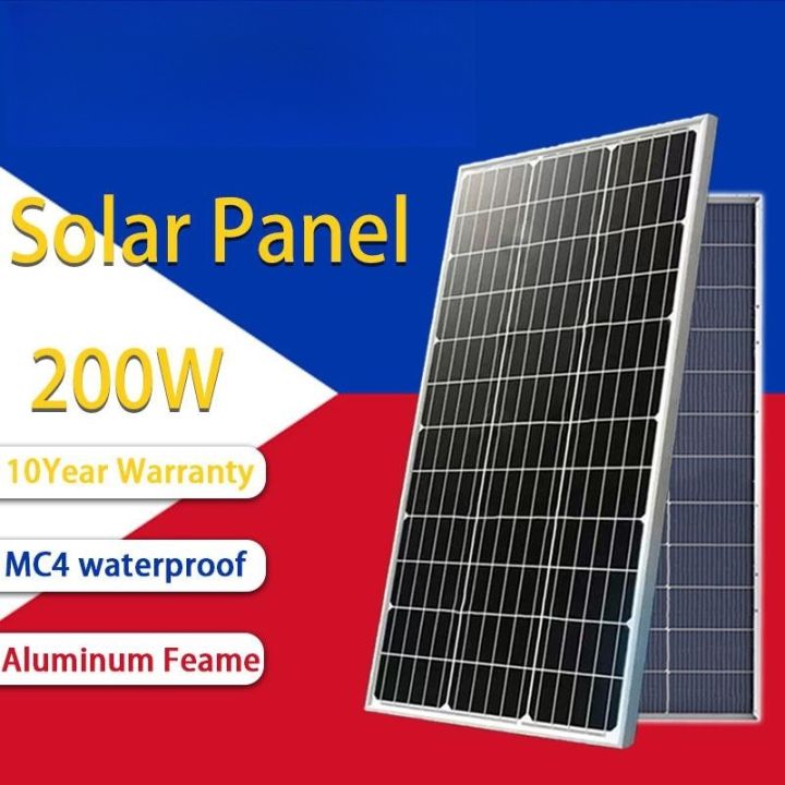 【Mono】Solar Panel Monocrystalline 100W+/200W+ 【Full Power Rate Promise ...