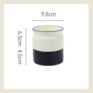 NOONOR with Drain Holes Kitchen Utensil Holder Ceramic Detachable Storage Bucket Ins Chopstick Holder Spatulas Spoon