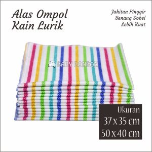 6pcs BABY BONBON Alas Ompol Bayi Lurik PELANGI 50x40cm 37x35cm Halus Popok Newborn