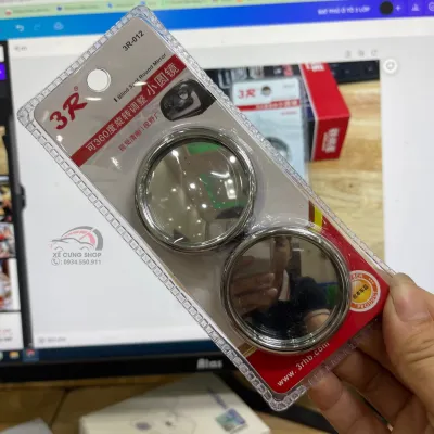Bộ 2 gương cầu lồi 3R xoay 360 cao cấp cho ô tô - Gương chiếu hậu ô tô