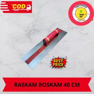 Raskam // Roskam 40 cm dengan tulang penguat / alat perata acian
