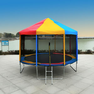 Permainan Trampoline Dengan Kanopi Tenda 6ft - 14ft