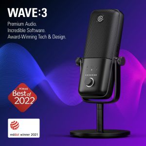 Thiết bị thu âm Microphone Elgato Wave:3_Mới hàng chính hãng