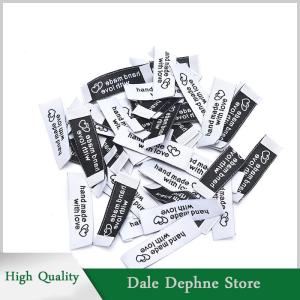 [Dale Dephne] 50 cái nhãn vải thủ công Thẻ thêu in Phụ kiện May tự làm