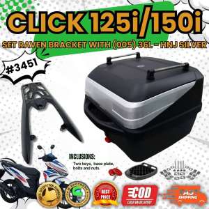 RAVEN BRACKET SET for CLICK 125I/150I V5 with Topbox 30/32/36/45 Liters Compartment for Motorcycle