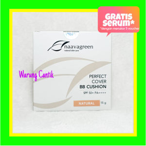 Naavagreen Natural Perfect Cover BB Cushion SPF 50+ PA++++ 15 gram by dr Fredi Setyawan Original Skin Care Make Up