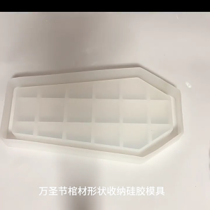 Halloween Resin Silicone Molds Coffin Shaped Storage Box Mold DIY Epoxy Resin Molds Container Mold Decor