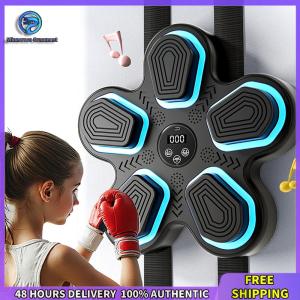 Winnereco Smart Music Boxing Training Machine Bluetooth-Compatible Boxing Fitness Trainer BT Electronic Wall Hanging Target for Boxing Sports Agility Reaction