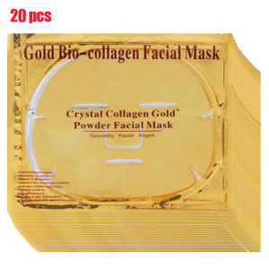 Best Seller 24K GOLD BIO-COLLAGEN FACIAL MASK | Crystal Collagen Gold Powder Facial Mask | Collagen Mask | Gold Facial Mask | Collagen Crystal Sheet Mask | Facial Mask Sheets | 24K Gold Collagen Peel Off Sheet Mask | Anti Aging and Anti Wrinkle Mask Sheet