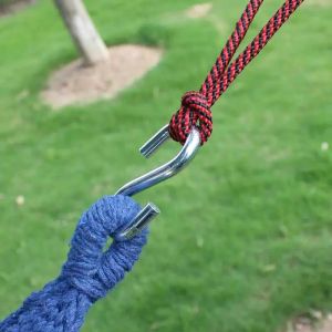 GYMPRO 1-2Person Brazilian Double Hammock With Tree Straps Extra Large Stripe Hammock For Backyard Patio Swing Portable Outdoor And Indoor Soft Woven Cotton Rainbow Hanging Bed