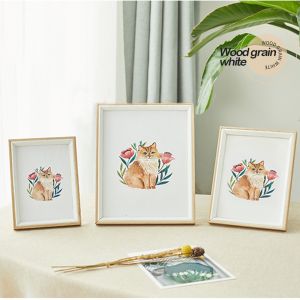 Wooden Photo Frame Picture Frame Certificate of Honor Business License Frame With Stand Home Decor