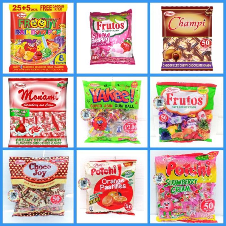 1 Pack | Columbia Candies Potchi Choco Joy Yakee Frutos Lollipop Champi ...