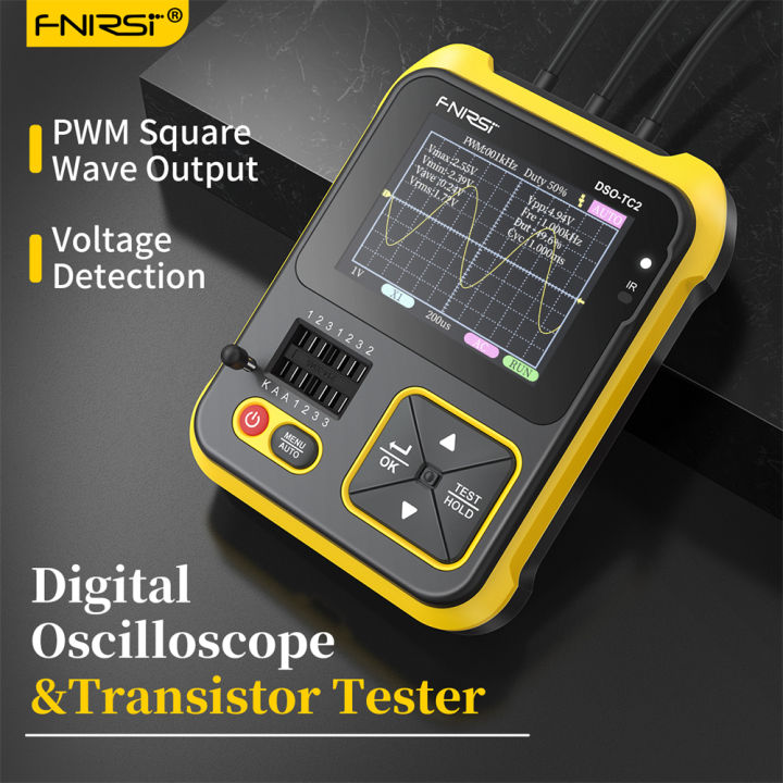 FNIRSI DSOTC2 Portable Digital Oscilloscope Transistor Tester 2in1