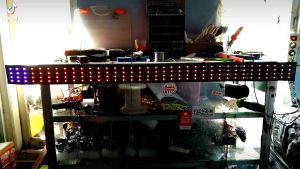 Strobo RGB HITAM 60 MODE BAGUS