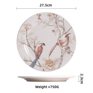 Omk phong cách Mỹ đĩa ăn tối gốm bộ đồ ăn hình bầu dục dài tấm bộ đồ ăn