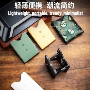 ZZSA Suitable for Multifunctional Holder Foldable Opener Portable Holder with Leather Cover 5B9Z4